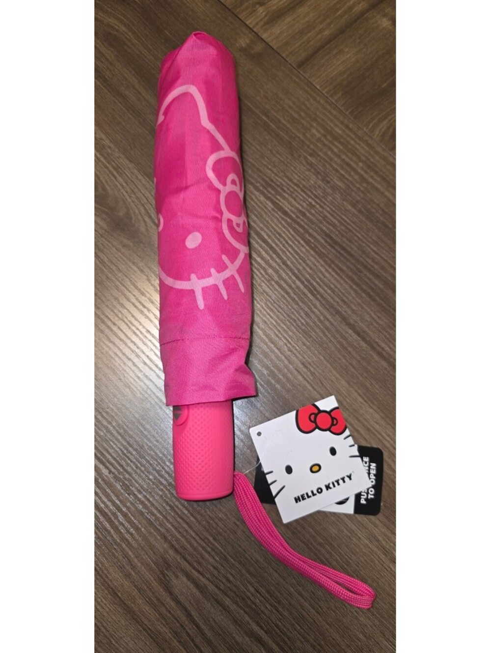 Hello Kitty Pink Folding Umbrella